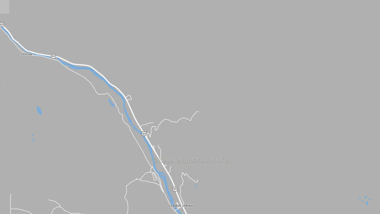 Transit Grade map of Corwin Springs, MT