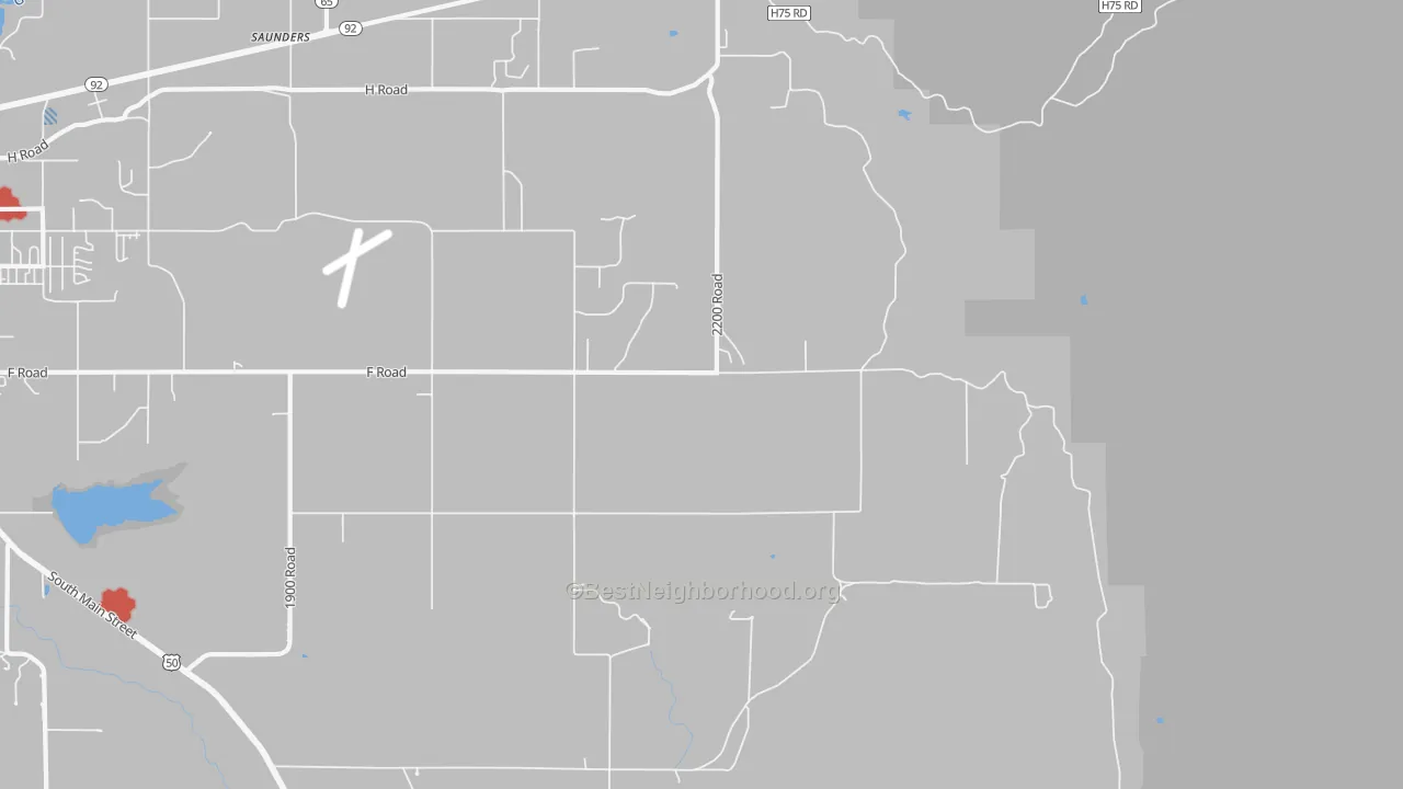 Transit Grade map of Cory, CO