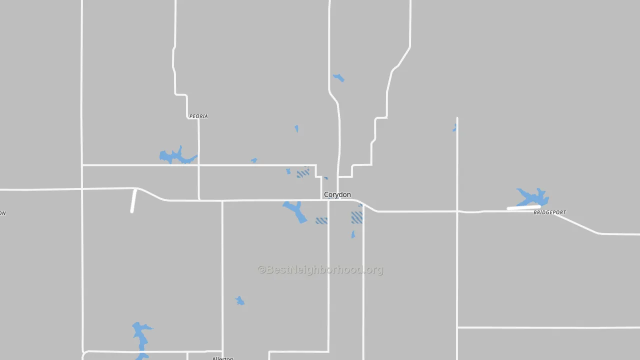 Transit Grade map of Corydon, IA