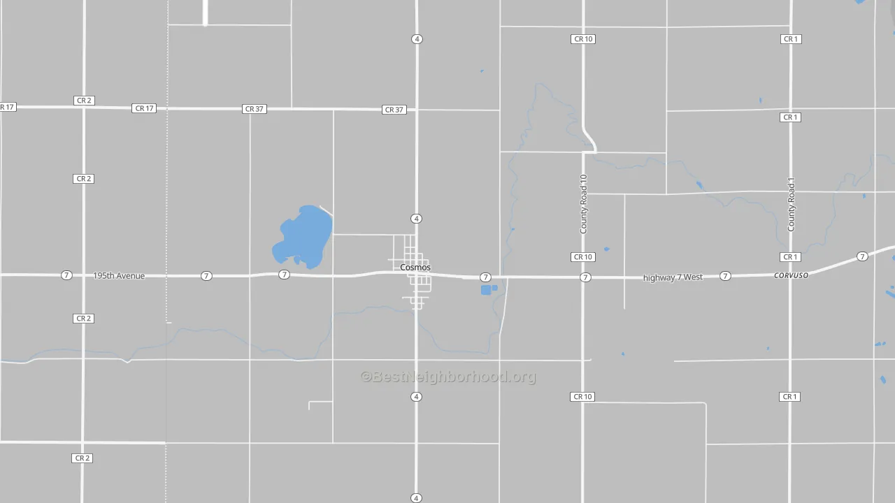 Transit Grade map of Cosmos, MN