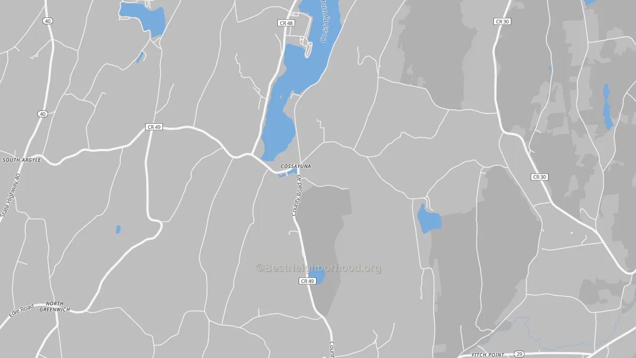 Transit Grade map of Cossayuna, NY