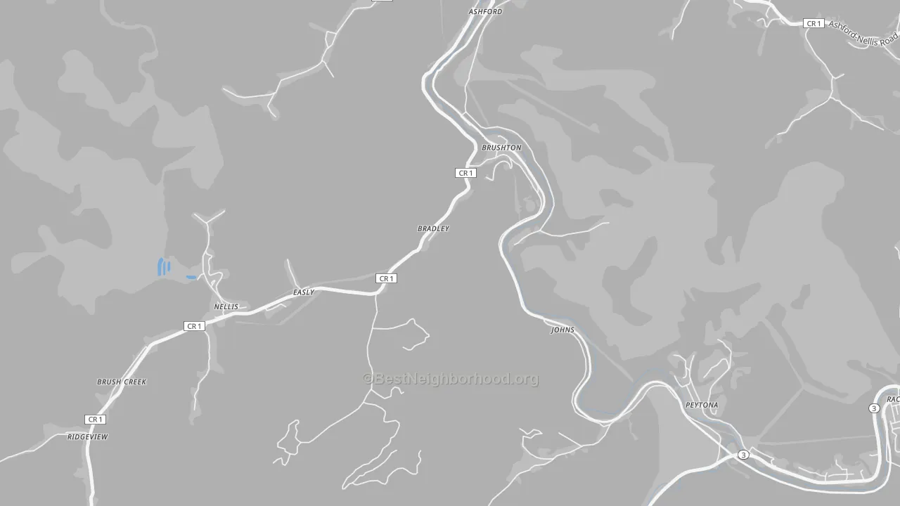 Transit Grade map of Costa, WV