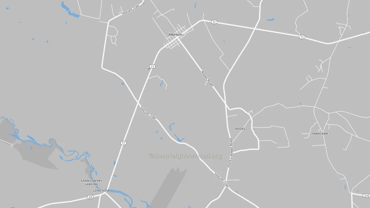 Transit Grade map of Costin, NC