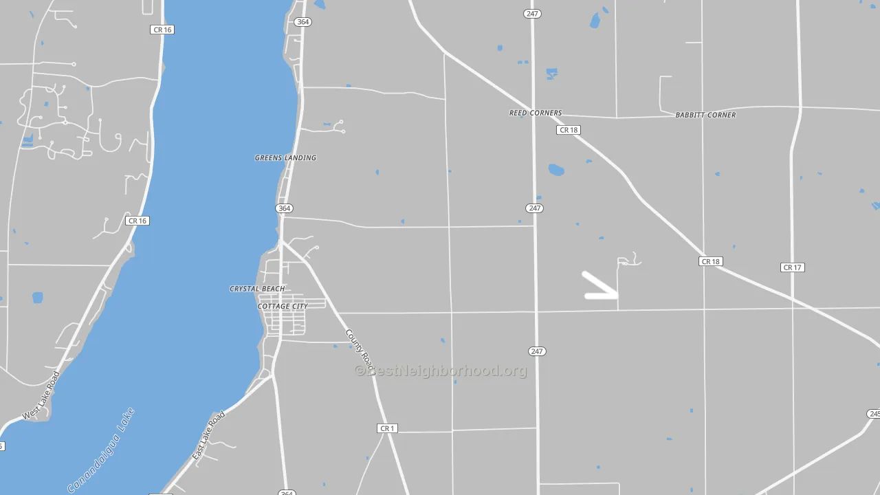 Transit Grade map of Cottage City, NY