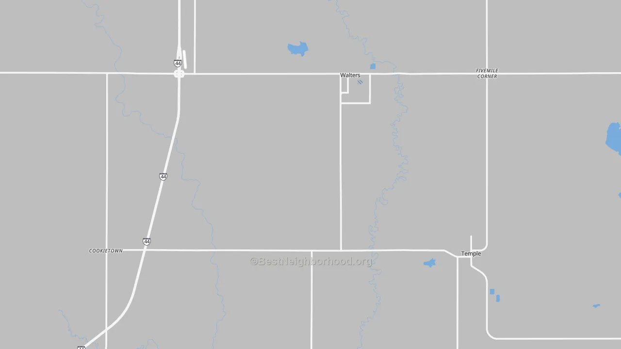 Transit Grade map of Cotton County, OK