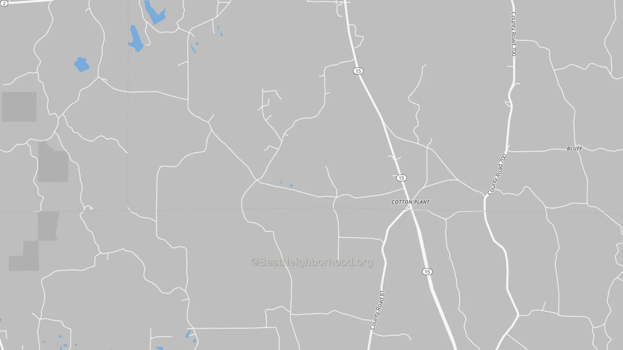 Transit Grade map of Cotton Plant, MS