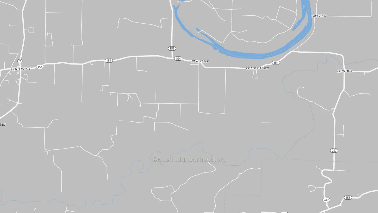 Transit Grade map of Cotton Town, AR