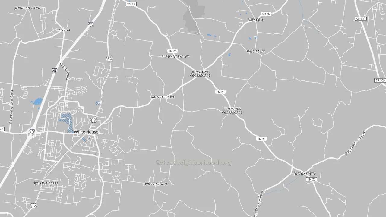 Transit Grade map of Cottontown, TN