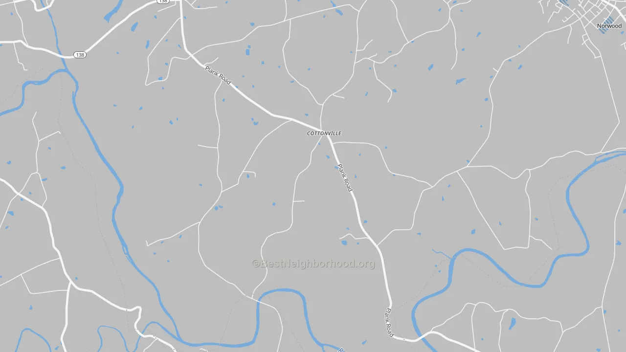 Transit Grade map of Cottonville, NC