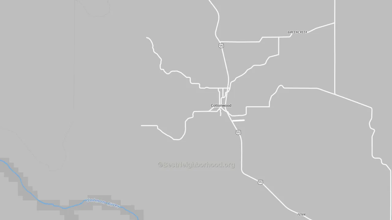 Transit Grade map of Cottonwood, ID
