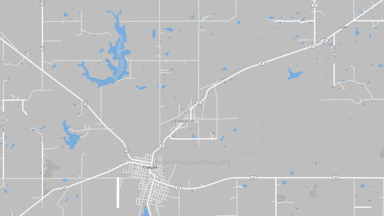 Transit Grade map of Cottonwood, OK
