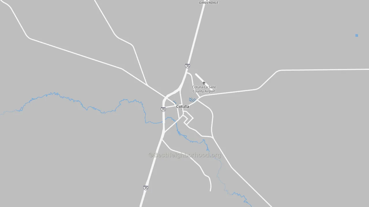 Transit Grade map of Cotulla, TX