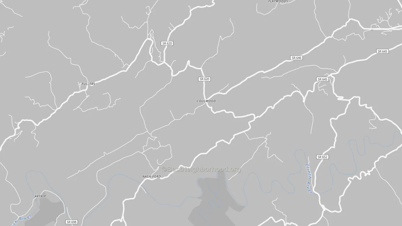 Transit Grade map of Coulwood, VA