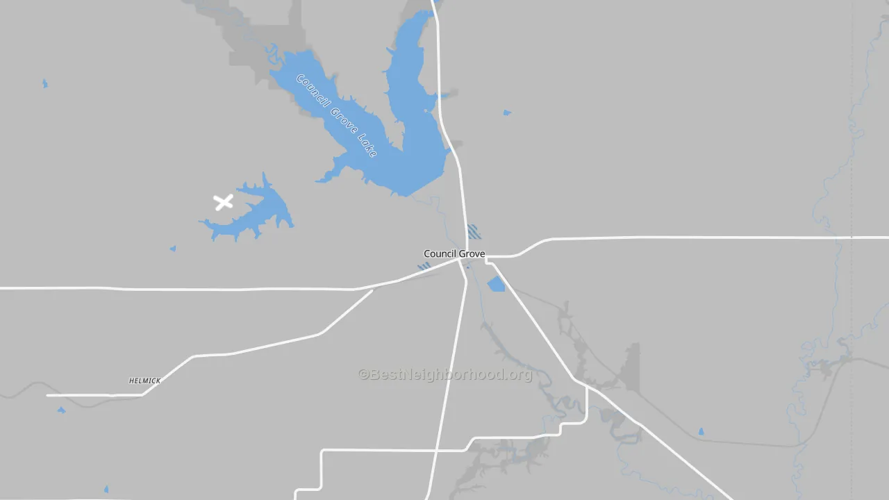 Transit Grade map of Council Grove, KS