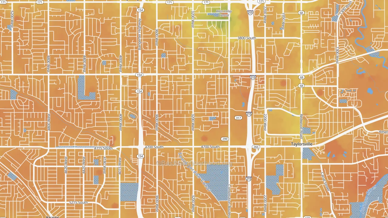 Transit Grade map of Country Squire Estates, West Valley City, UT