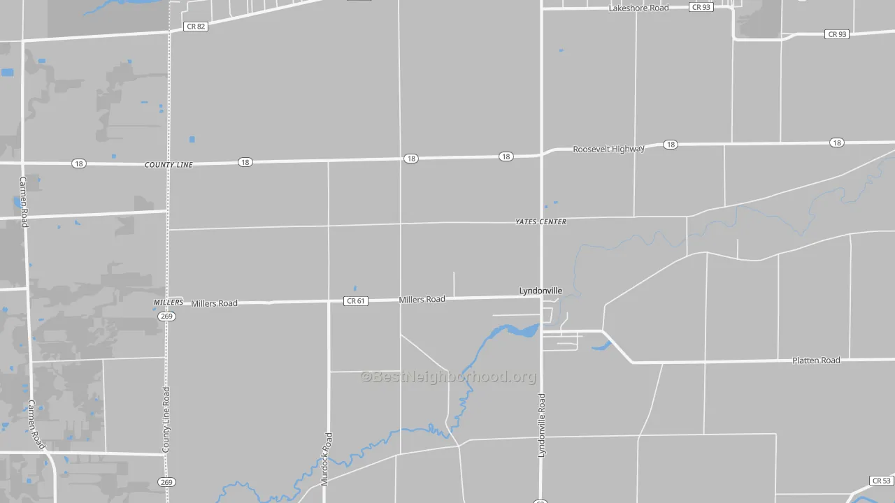 Transit Grade map of County Line, NY