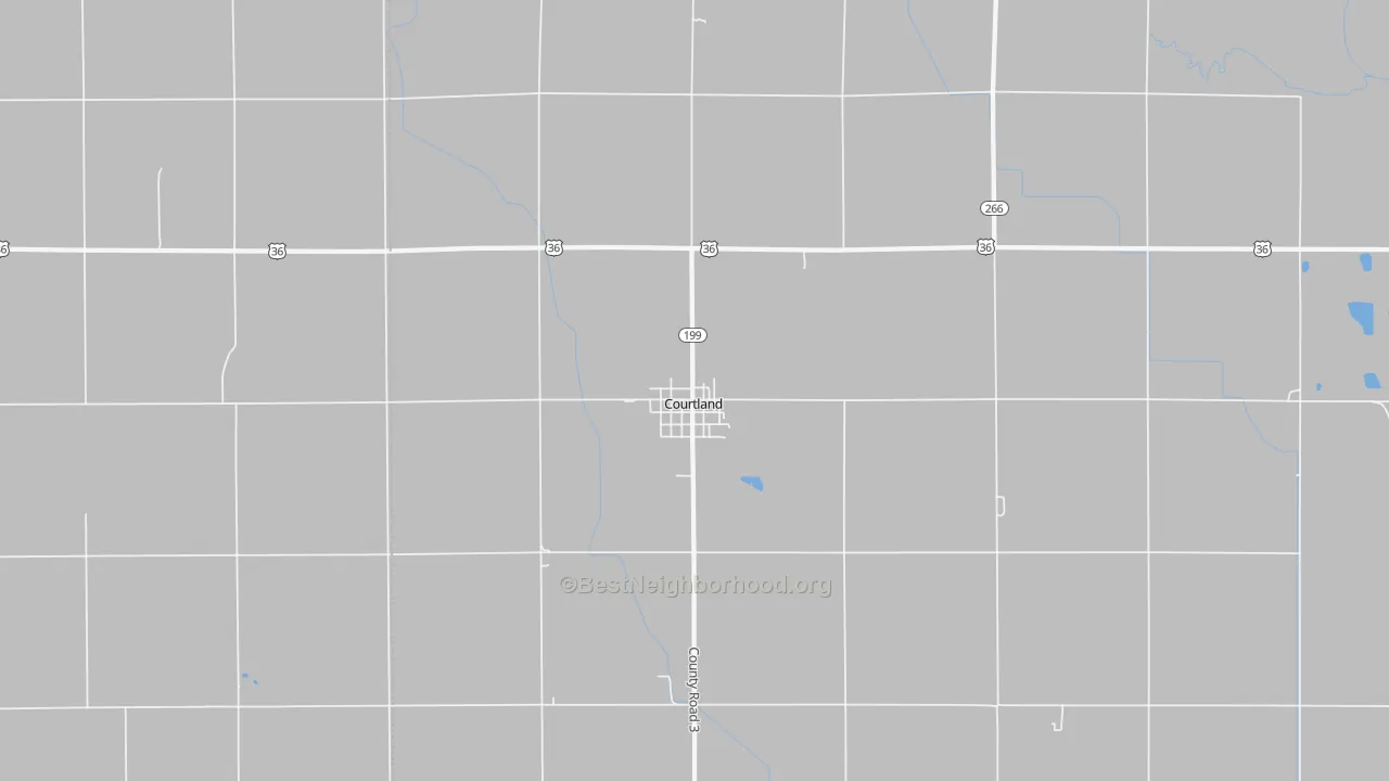 Transit Grade map of Courtland, KS