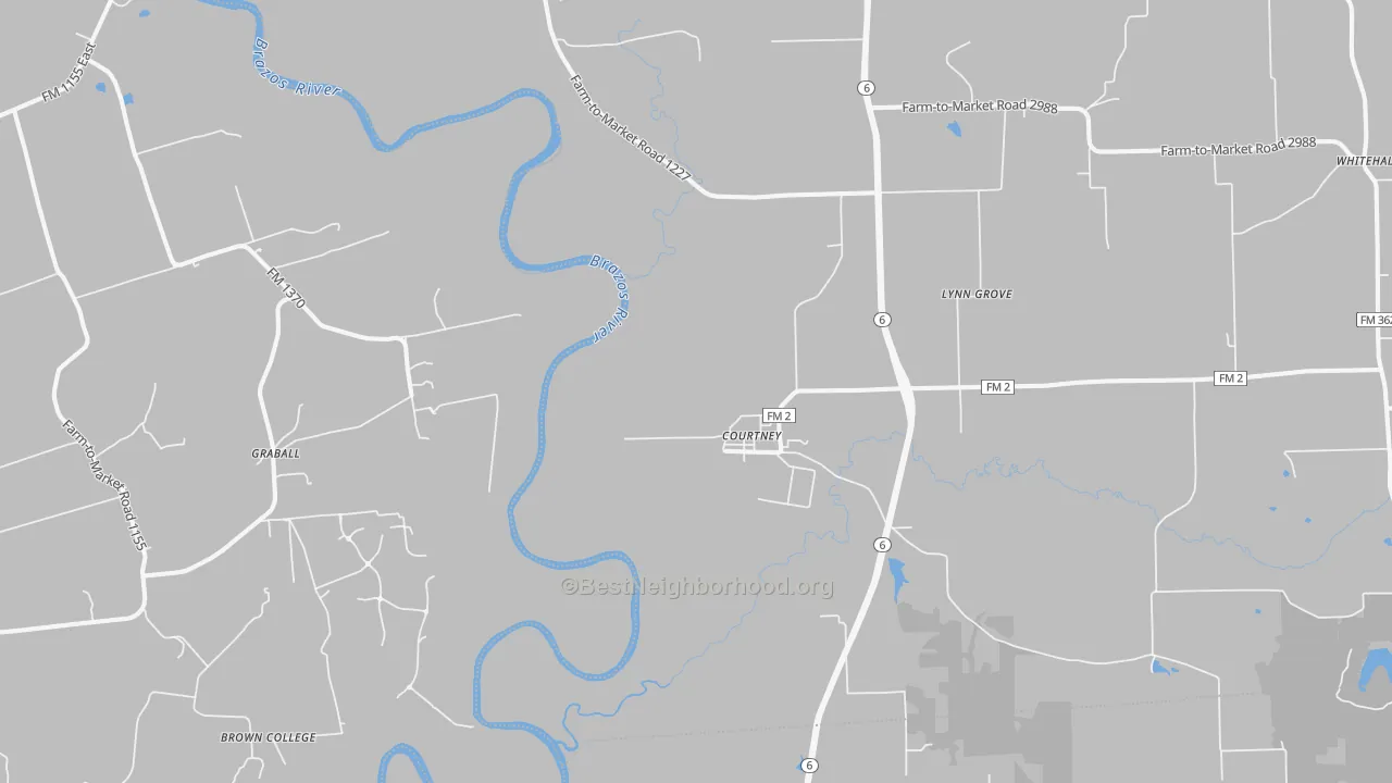 Transit Grade map of Courtney, TX