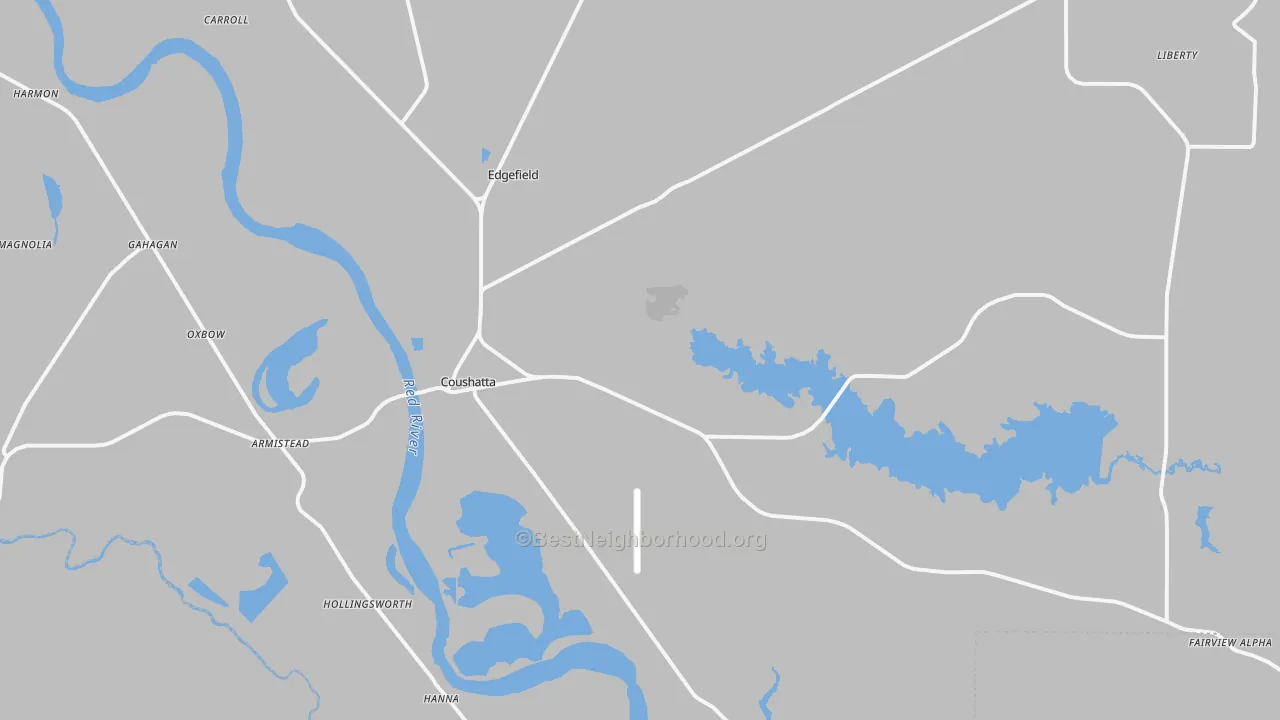 Transit Grade map of Coushatta, LA
