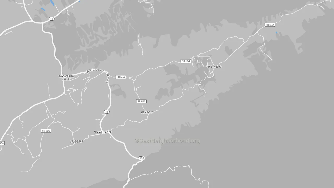Transit Grade map of Cove Creek, VA