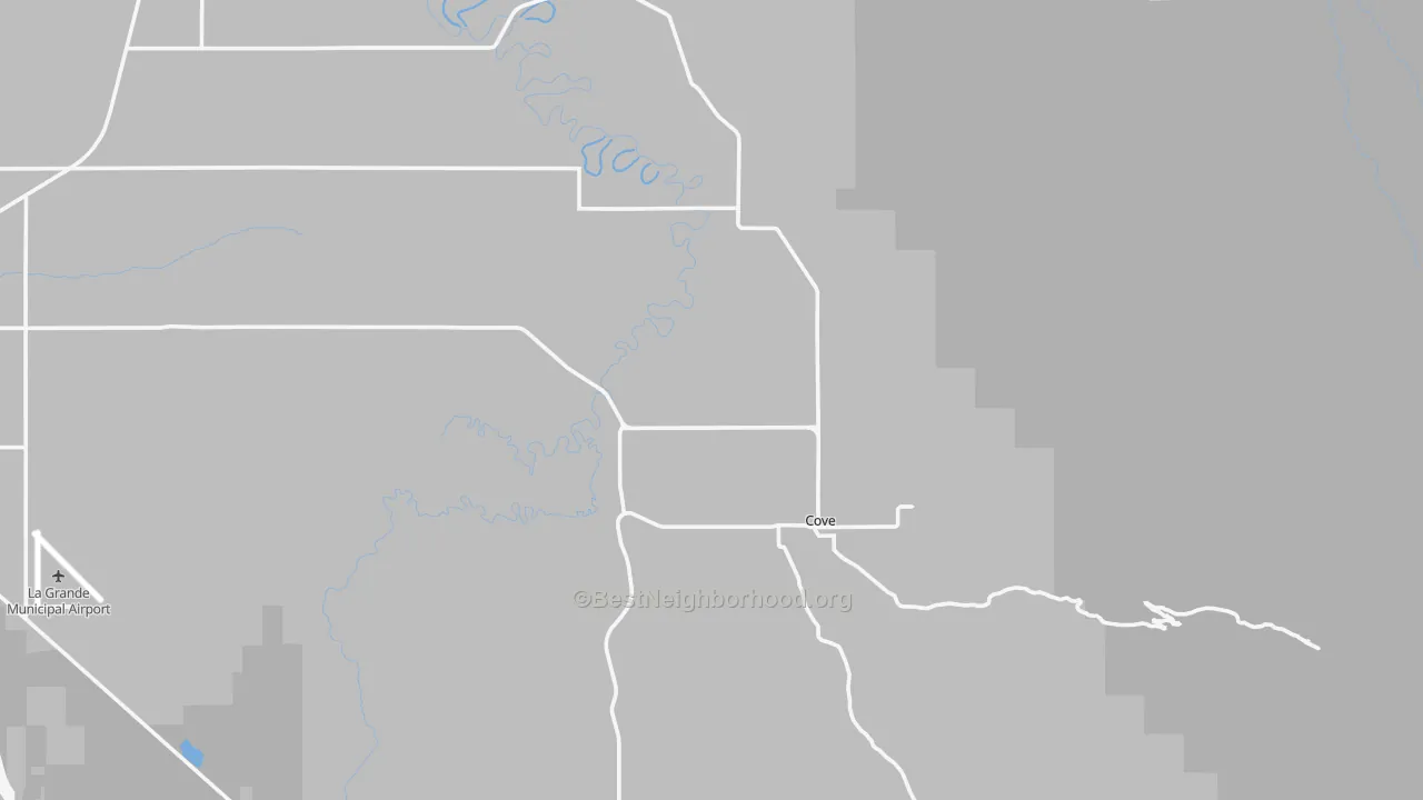 Transit Grade map of Cove, OR