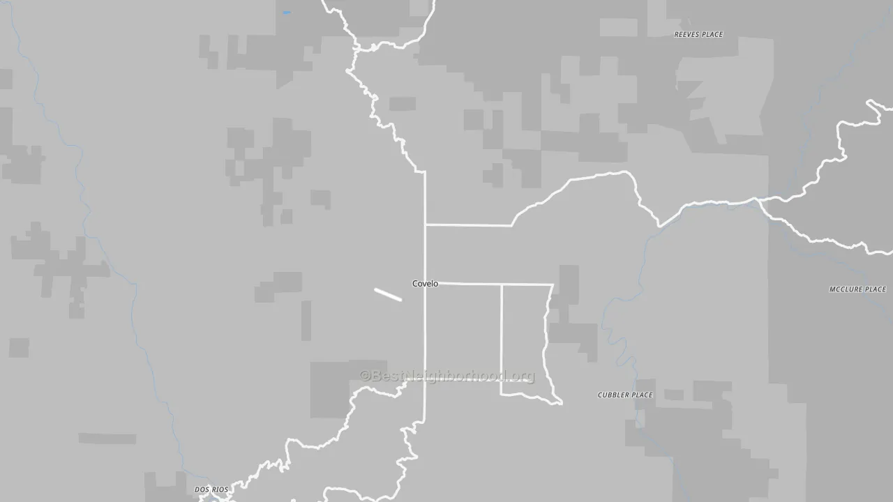 Transit Grade map of Covelo, CA