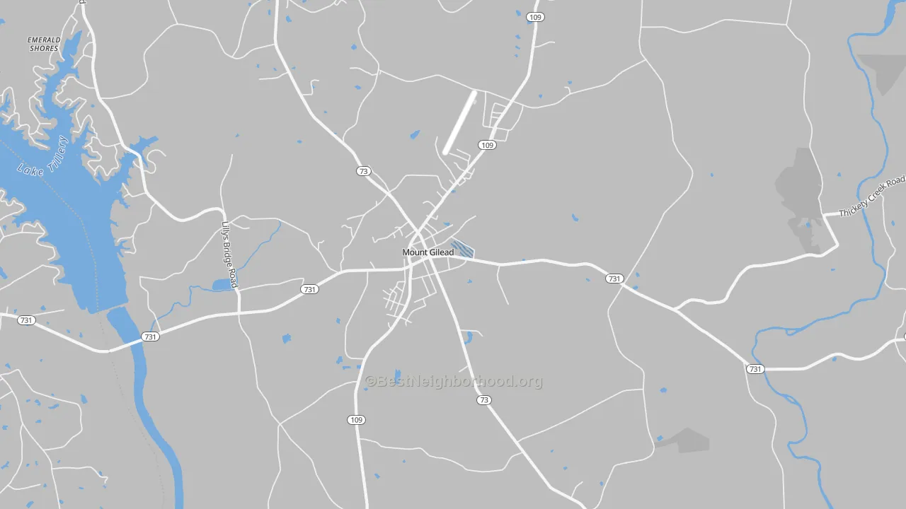 Transit Grade map of Covington, NC