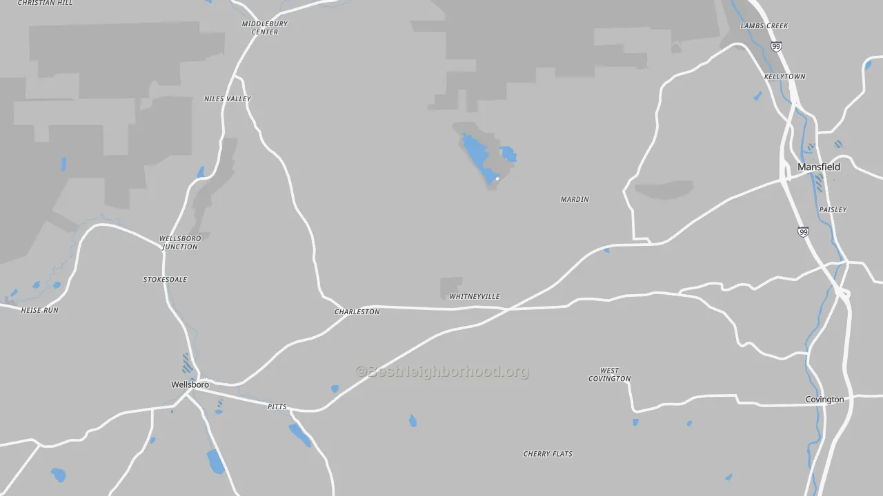 Transit Grade map of Cowanesque, PA