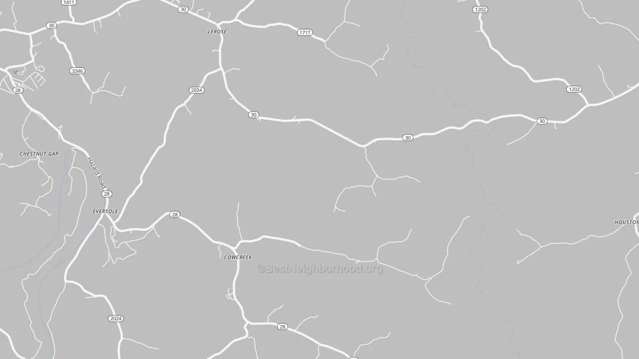 Transit Grade map of Cowcreek, KY