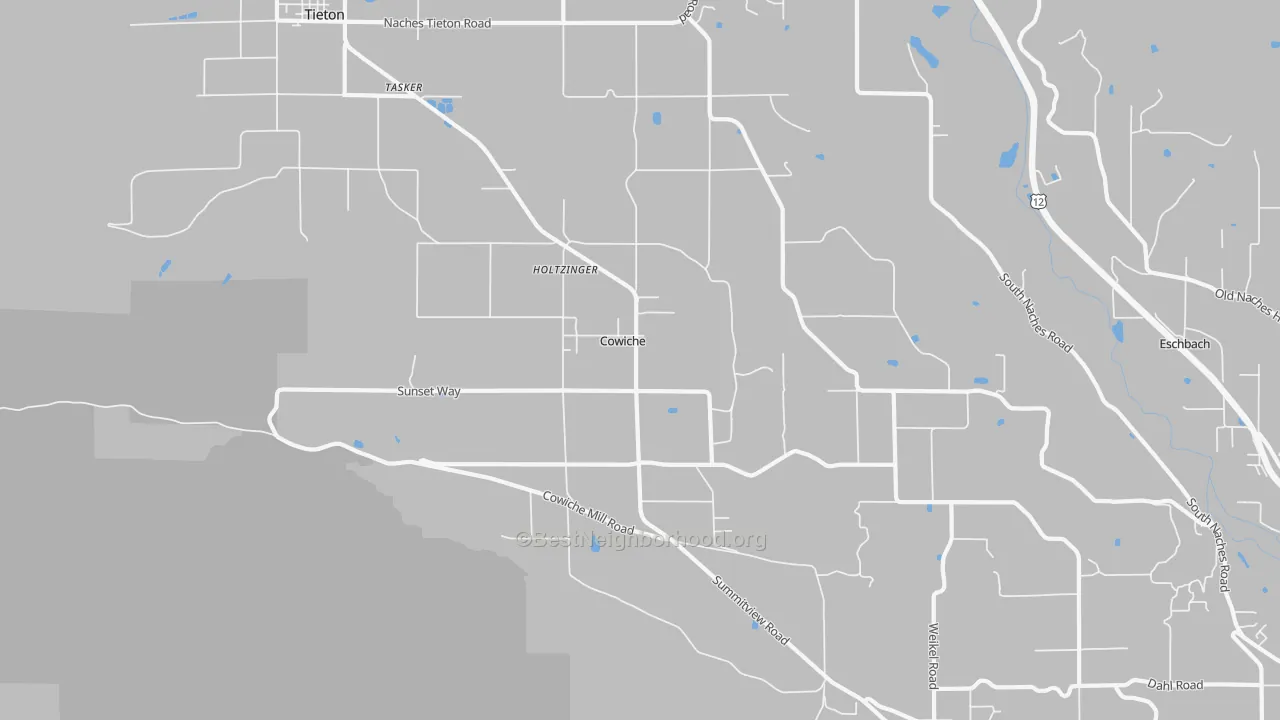 Transit Grade map of Cowiche, WA
