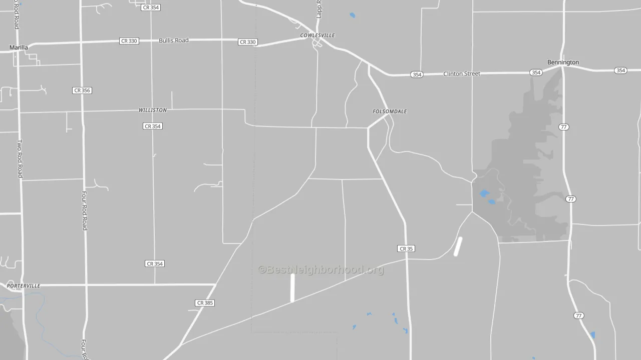 Transit Grade map of Cowlesville, NY