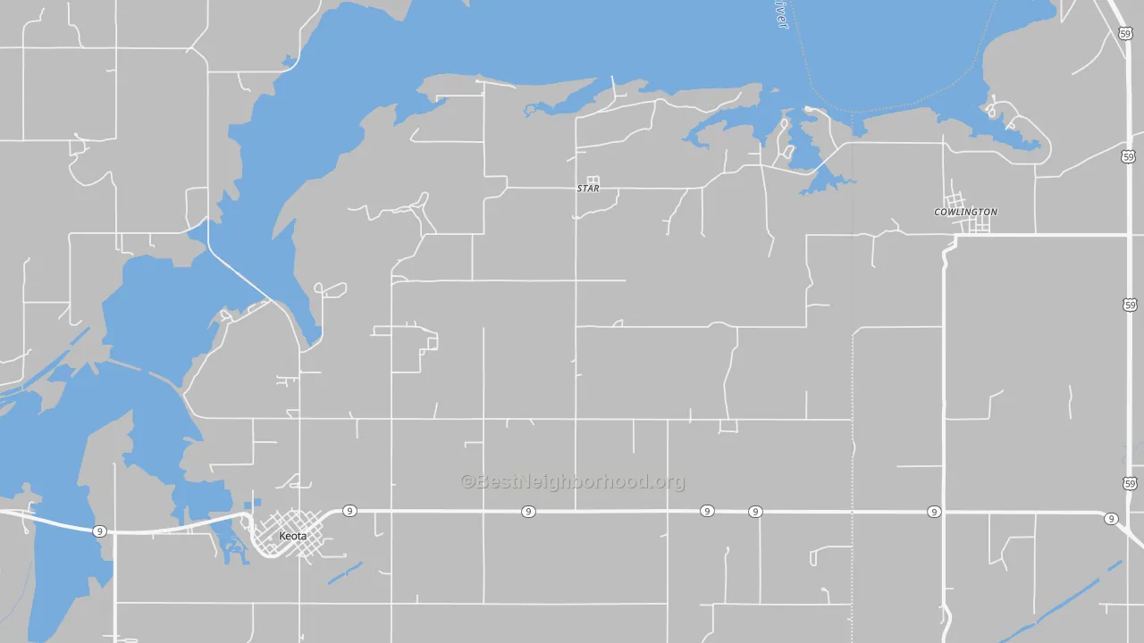 Transit Grade map of Cowlington, OK