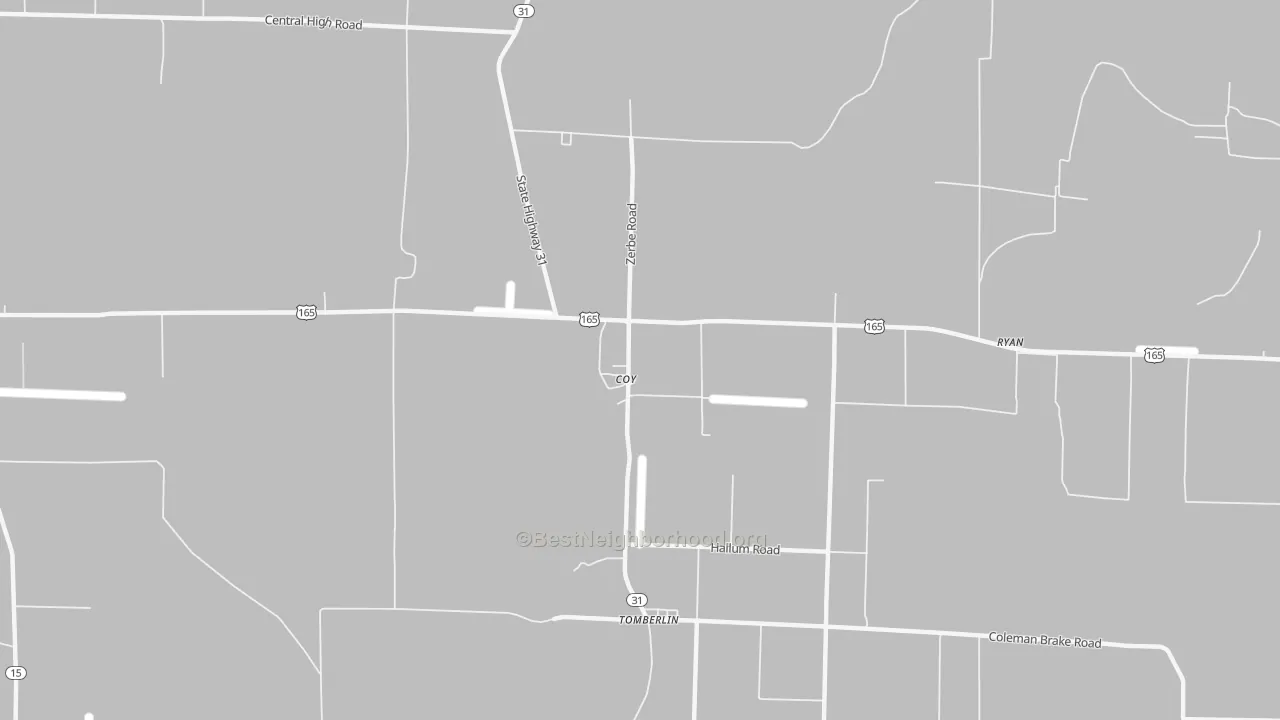 Transit Grade map of Coy, AR