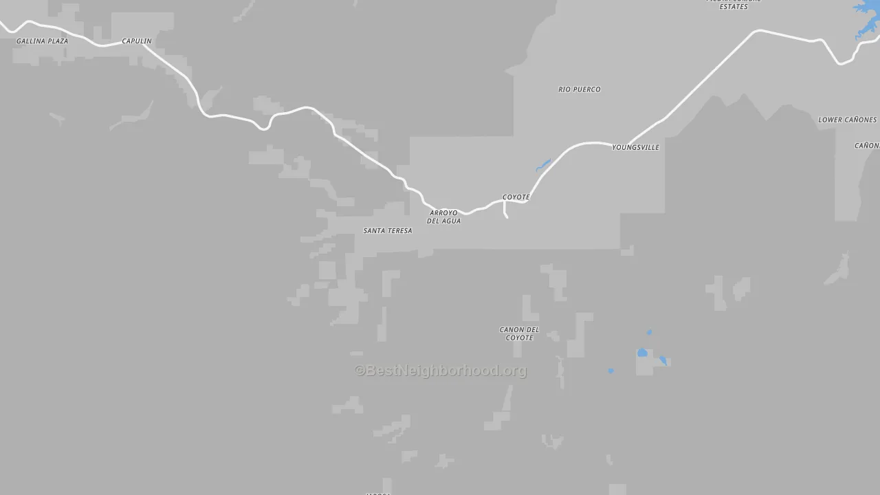 Transit Grade map of Coyote, NM