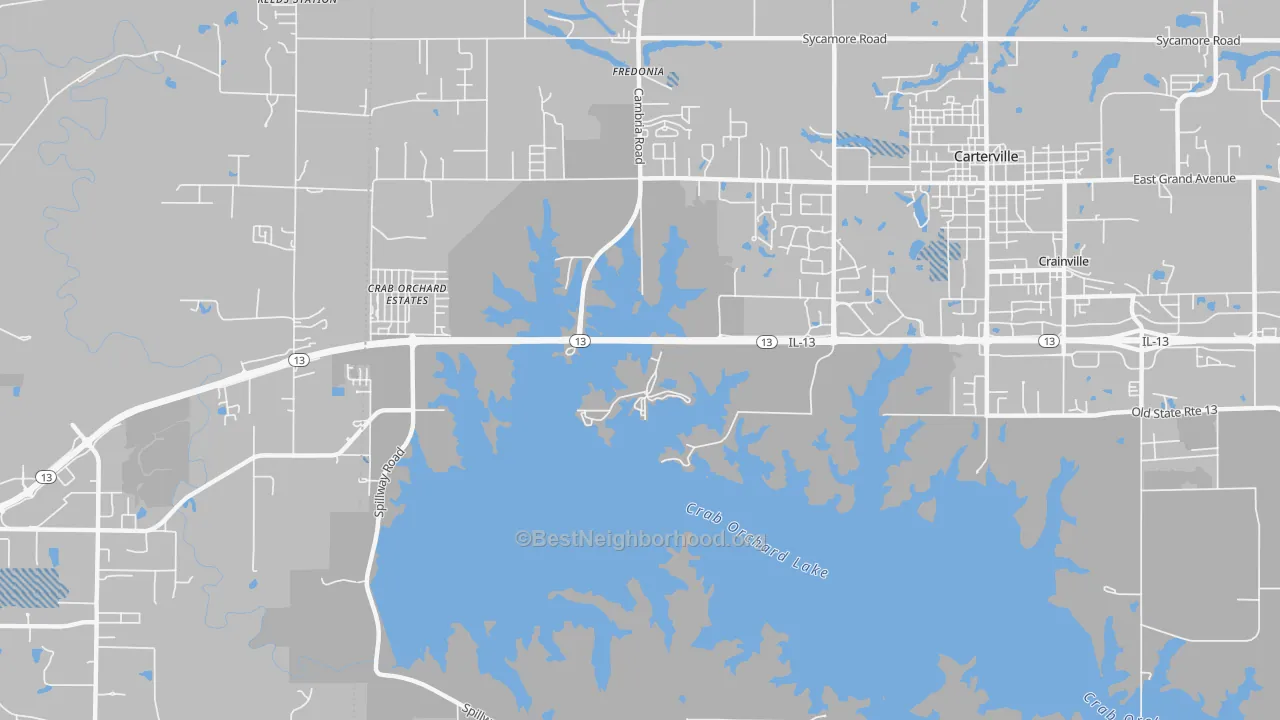 Transit Grade map of Crab Orchard Estates, IL