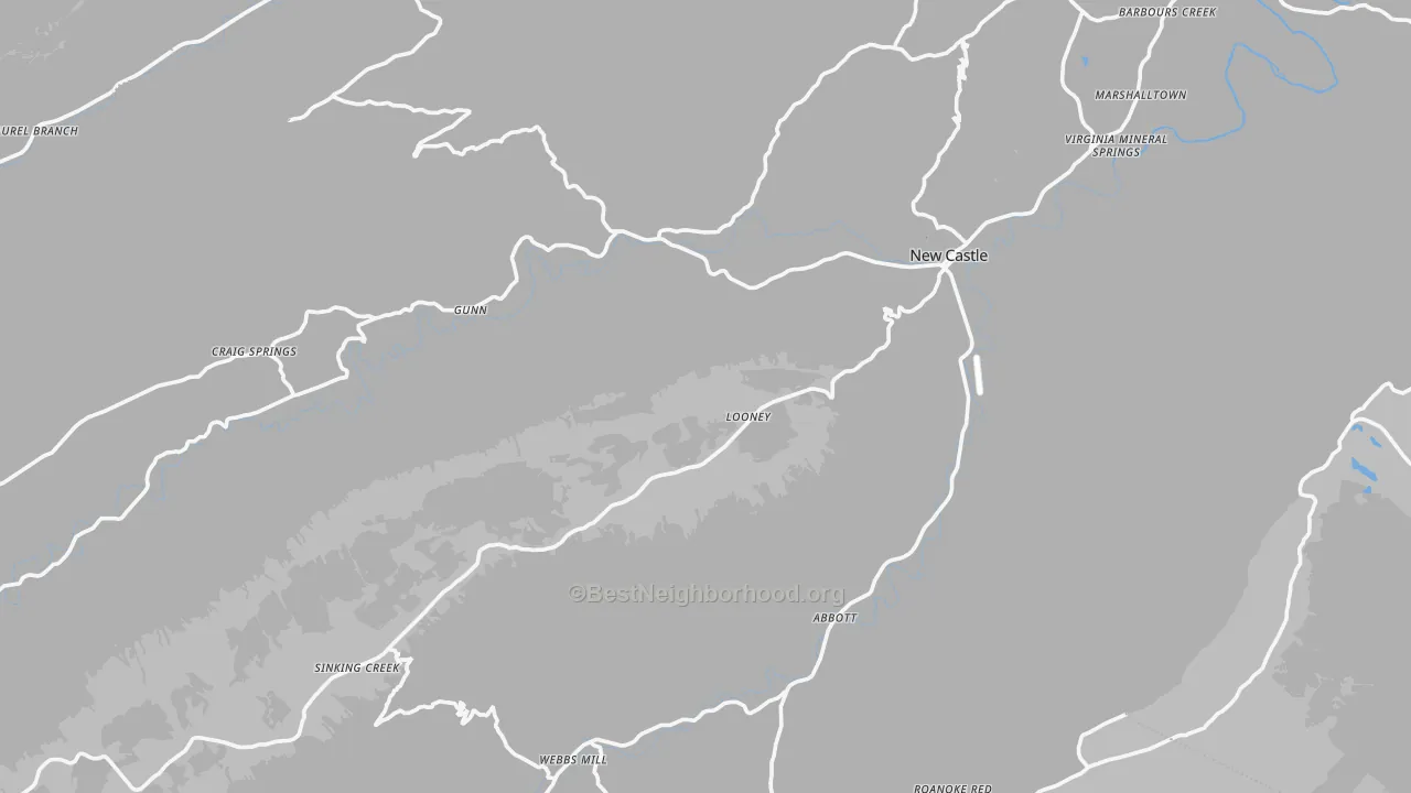 Transit Grade map of Craig County, VA