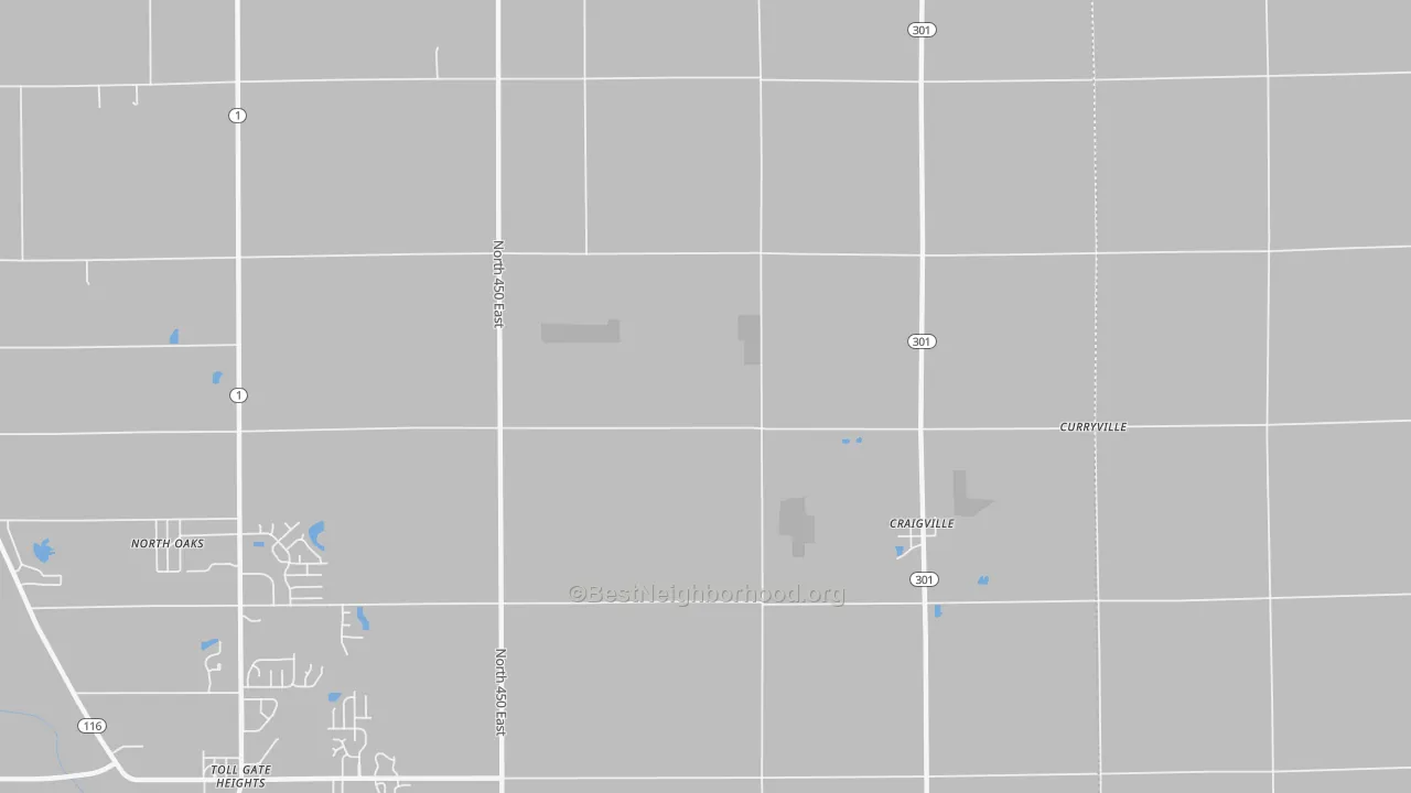 Transit Grade map of Craigville, IN