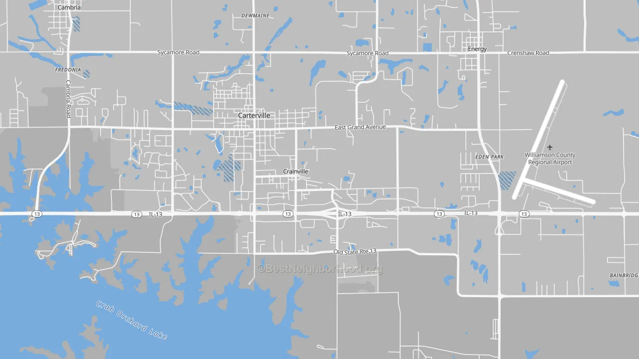 Transit Grade map of Crainville, IL