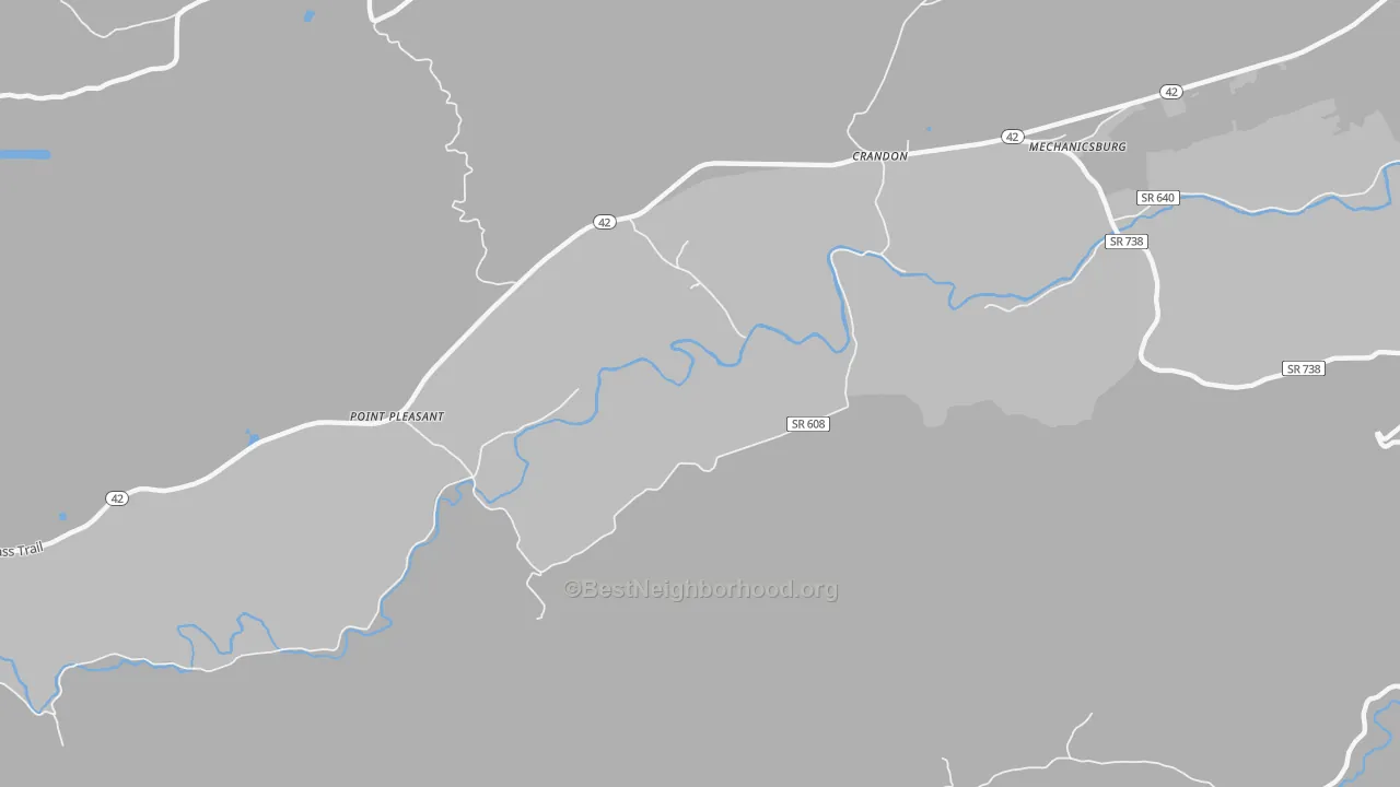 Transit Grade map of Crandon, VA
