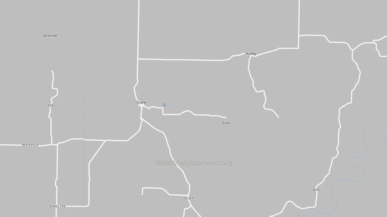 Transit Grade map of Crane, MO