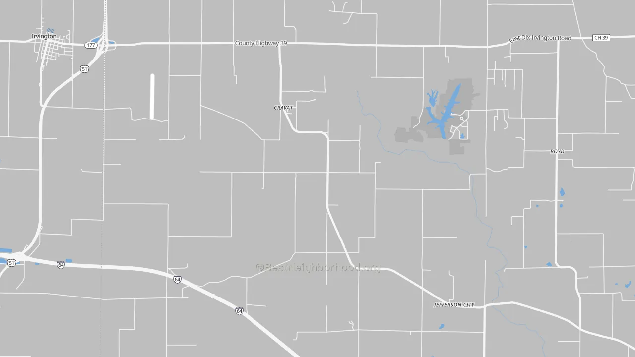 Transit Grade map of Cravat, IL