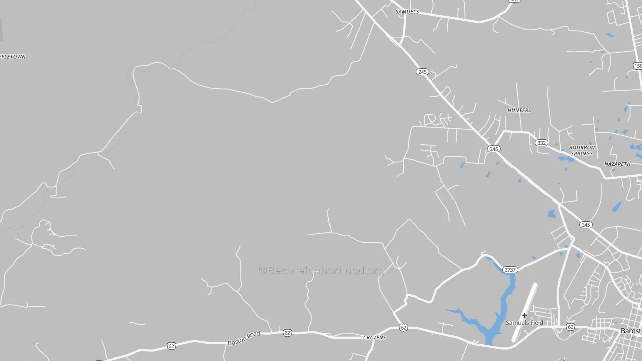 Transit Grade map of Cravens, KY