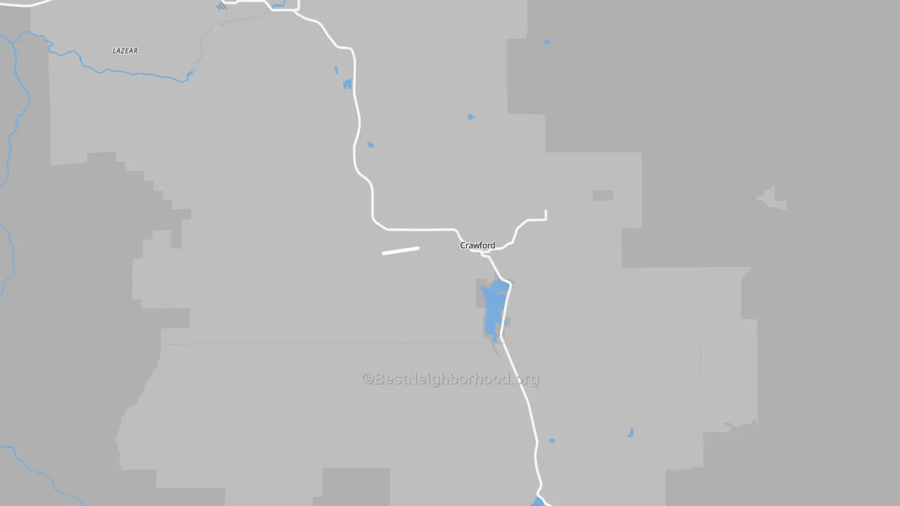 Transit Grade map of Crawford, CO