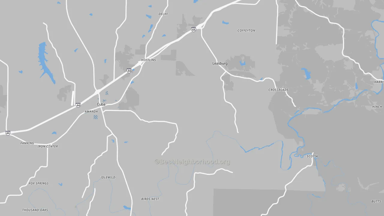 Transit Grade map of Crawford County, MO