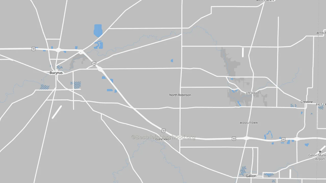 Transit Grade map of Crawford County, OH