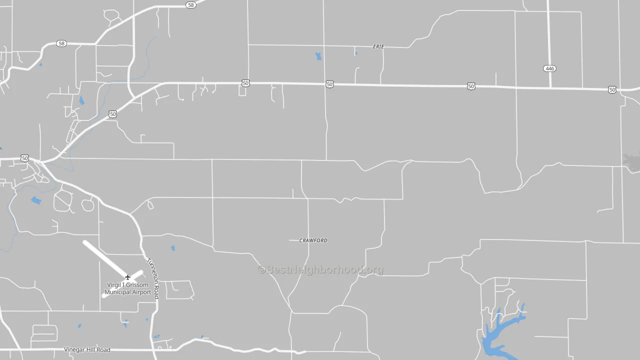 Transit Grade map of Crawford, IN
