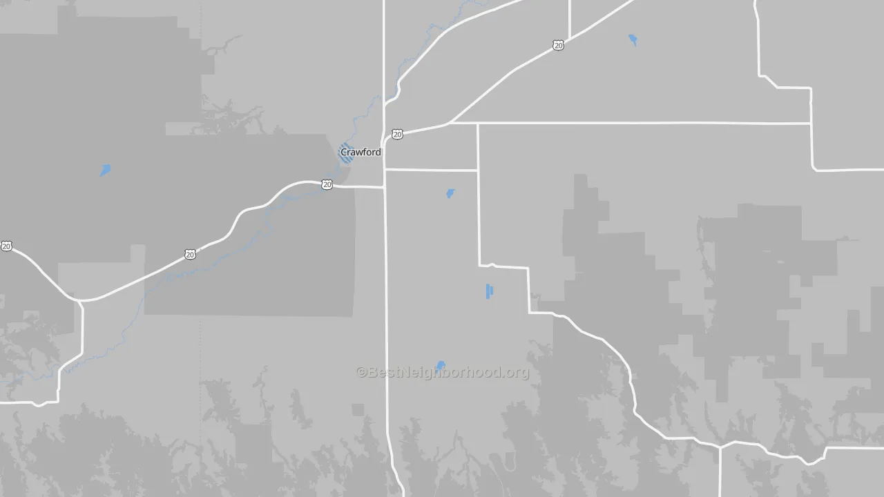 Transit Grade map of Crawford, NE