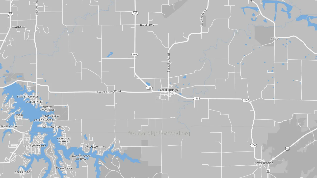 Transit Grade map of Creal Springs, IL