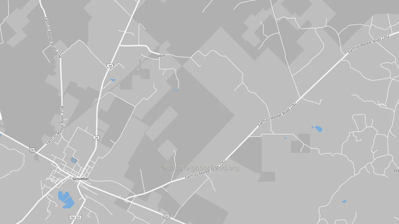 Transit Grade map of Crecy, TX