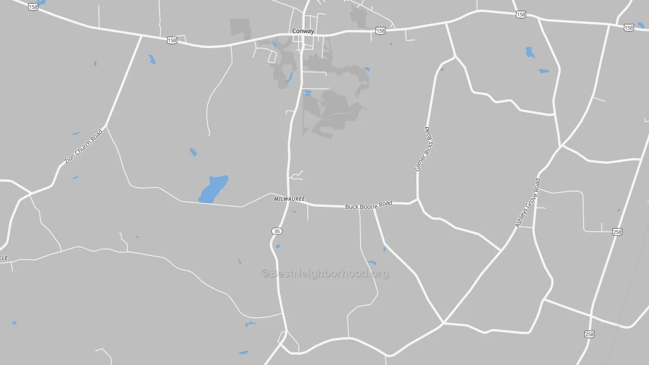 Transit Grade map of Creeksville, NC